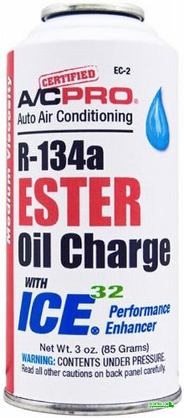 Interdynamics A/C PRO R-134A Ester OIL Charge With ICE32 (2 OZ)