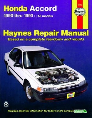 Haynes Haynes Repair Manual FOR Honda Accord (1990-1993)