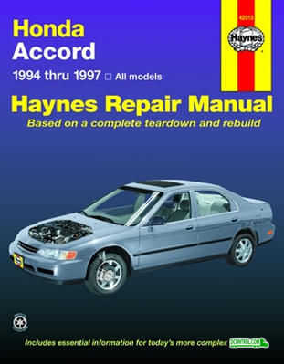 Haynes Haynes Repair Manual FOR Honda Accord (1994-1997)