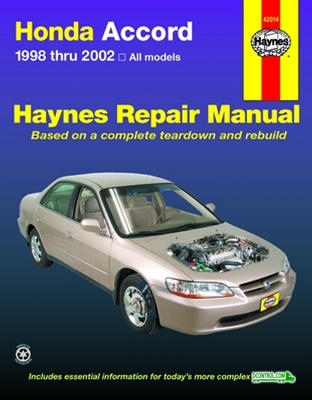 Haynes Haynes Repair Manual FOR Honda Accord (1998-2002)